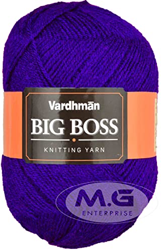 Image of Vard hman, Bigboss Royal (600 gm) Wool Ball Hand Knitting Wool /Art Craft Soft Fingering Crochet Hook Yarn, Needle Knitting Yarn Thread Dyed