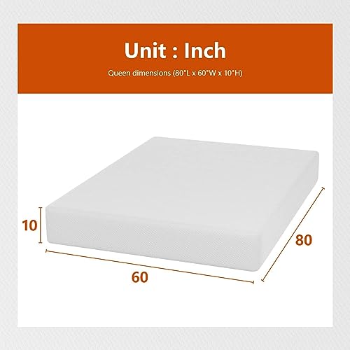 Image of PayLessHere | 10 Inch Queen Mattress | Medium Firm Base Foam Mattress