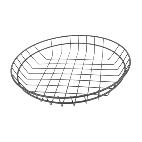 GLEAVI 1Pc Capacity Stainless Steel Decorative Basket Versatile Kitchen Supply for Household Furnishing for Storing Sundries and Bread Smooth Arc Design