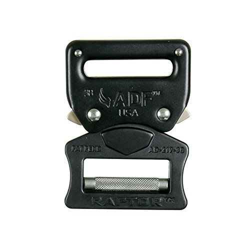 Raptor I Neo 1.5" Aluminum Quick Tactical Military Police Trouser Rigger Hunting Sports Belt Buckle, Black