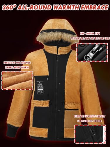 Blouson chaud de travail extérieur veste d'hiver imperméable