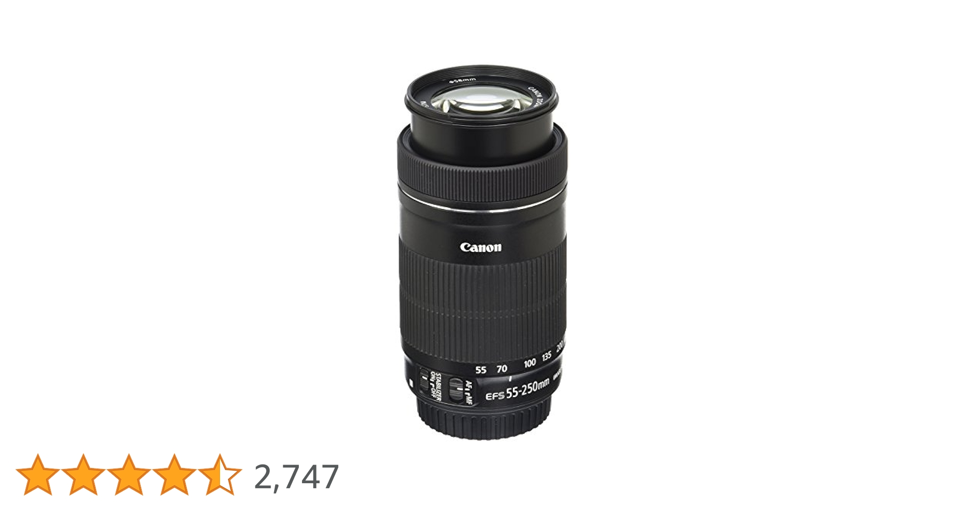 Canon EF-S 55-250mm F4-5.6 is STM : Amazon.ca: Electronics