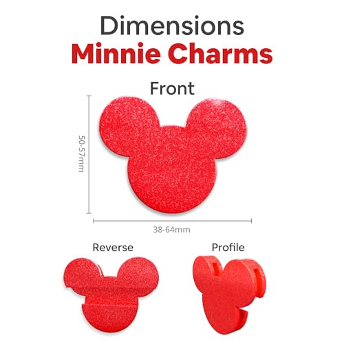 Minnie Mouse Ears for Women - Adult Mickey Ears with 3 Bag Clips (1.5x2x0.4in) - Mickey Fanny Pack3