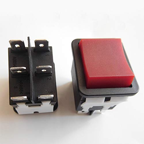 Kedu Hy12-9-5 6 Pins Rocker Switch On Off On Push Button Switches Arc Pushbutton Switch For Industrial Electric Power Tools And Electrical Equipment Control 125/250V 20A/2Hp,2-Pack #TOP4
