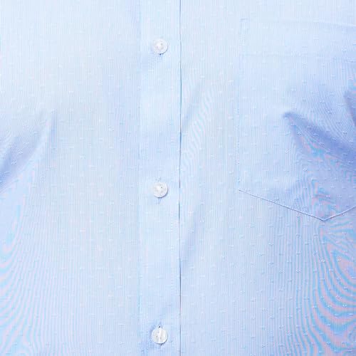 Image of Park Avenue Slim Fit Self Design Medium Blue Shirt