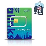 SignalFi USA Data Only SIM Card 30GB 30 Days, International Travel SIM Card Prepaid Mobile SIM Card,4G LTE High-Speed Data, Plug and Play, No Activation Required | No Contract | 3-in-1 SIM Card