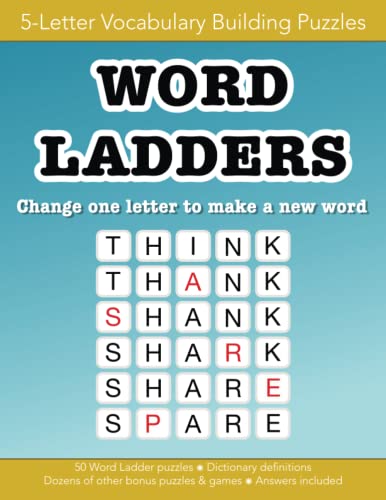 Word Ladders 5-letter vocabulary building word puzzles and other games: Education resources by Bounce Learning Kids