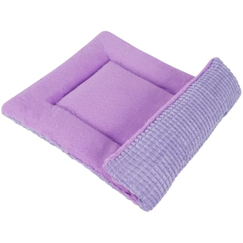PET SPPTIES Hundebett Weiches und Warmes Matten Hundekissen Waschbarn kuschelig Umkehrbar Haustier Sofakissen PS085 (90X70 cm, Purple)