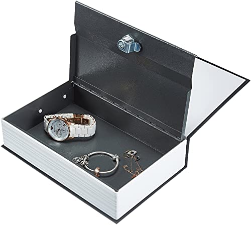 Amazon-Basics-Book-Safe-Key-Lock-Black