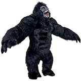 MASTAOUTDOOR Giant 8.2ft Inflatable Gorilla Costume Blow up King Kong Costume Plush Gorilla Mascot Suit for Halloween, Parties & Events (black)