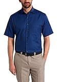 Passform: Modern Fit eterna Kurzarm Hemd Modern Fit strukturiert,Blau,44