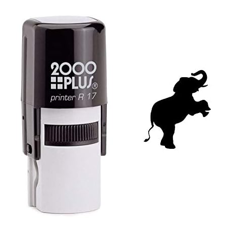 Jumping Elephant Self Inking Rubber Stamp