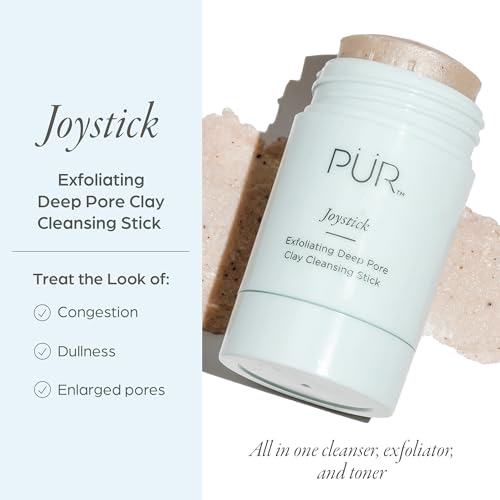 PÜR Minerals Face Clay Mask Stick - Exfoliating Deep Cleanser Joystick Clay Mask for Pores & Blackheads - Facial Cleanser Skincare with Moroccan Clay & Charcoal Rejuvenates & Purifies Skin, Vegan - Image 3
