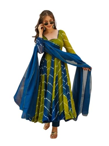 Image of ESTELA Womens 1 Anarkali Kurta 1 pant 1 Dupatta