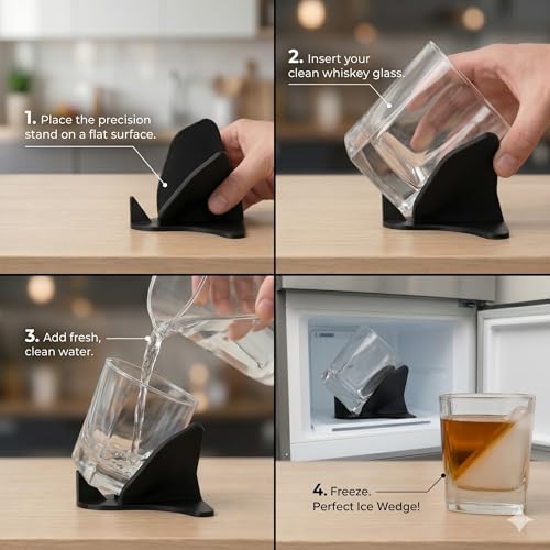Molde de Hielo Diagonal para Whiskey Wedge Stand miniatura 7
