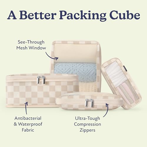 Vandel Space-Saving Compression Packing Cubes for Women, Men, Compressible Carry On Suit Case Organizer Luggage Packing Cubes for Travel Organizer Bags for Luggage and Backpacks, Suitcase Cube3