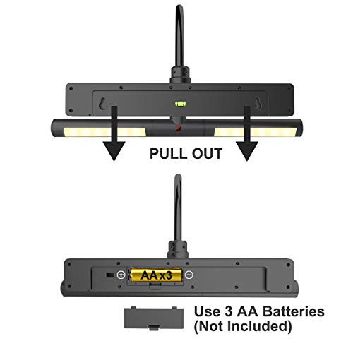 LUXSWAY Wireless Picture Light Battery Operated, Remote Control Painting Light with Rotatable Head, Dimmable and Timer Off, Wall Art Lights for Pictures Painting Artworking Display-Black by LUXSWAY - Used condition - Image 5