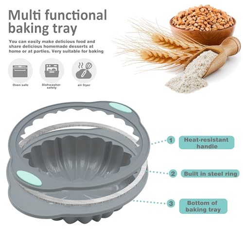 50% Off Jasybo 3-Piece Silicone Round Cake Pan Set