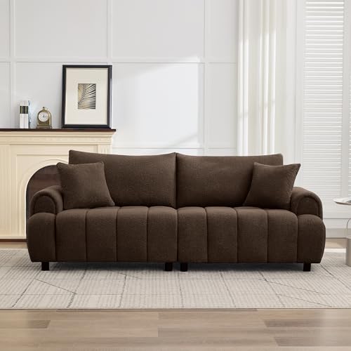 Abbrevi 88 "Modern Boucle Sofa Couch, Oversized Comfy 3 Seater