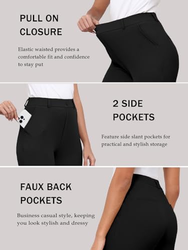 Agenlulu High Waisted Capri Dress Pants for Women 2025 Summer UPF 50+ Cooling Stretchy Cropped Slacks Casual Work Capris3