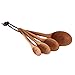 Sundarling Pack of 4 Wooden Beech Measuring Spoons Cups Baking Utensil Set Kitchen Tools Spoon