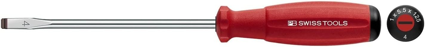 PB Swiss Tools SwissGrip Screwdriver for Slotted Screws size 3, 300mm blade