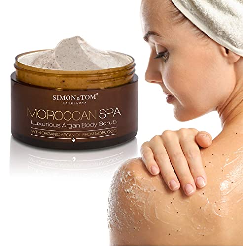Simon&Tom Moroccan Spa - Suave Exfoliante Corporal con Aceite de Argán - Almendras y Partículas de Cáscaras de Argán… - Imagen 3