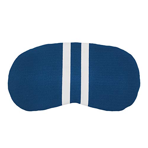 Image of Jennaa¢ Cute Sleeping Eye Shade Mask Cover for Insomnia, Meditation, Puffy Eyes and Dark Circles WhiteLine Blue