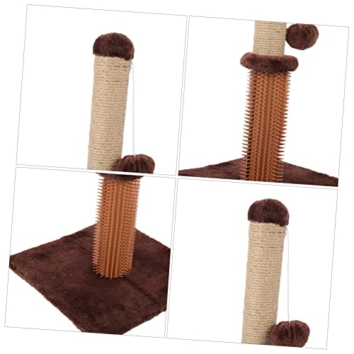 Arbre à chat Toddmomy avec base confortable et poteau d'escalade résistant - 8