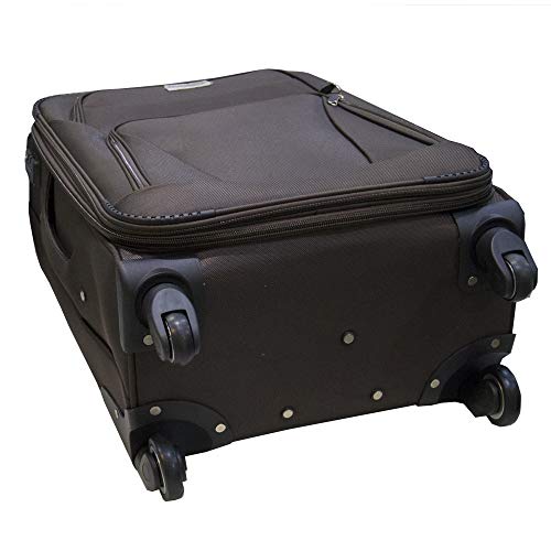 Mala viagem Primicia Poliéster Giro 360° Grande - Café