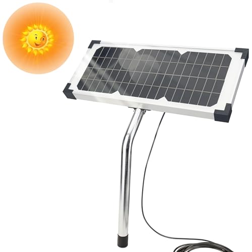 Image of FOMIUZY 10W Solar Panel Kit FM123 Fit for Mighty Mule GTO PRO Gate Opener Parts MM571W MM371W 571W MM271 371 MM371W MM360 MM262 560 MM560 MM562 FM350 MM260 MM560 FM200 FM350 FM500 FM502 FM700 & More