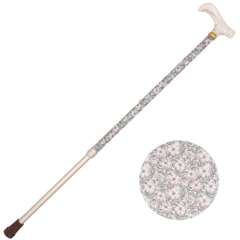 Amazon.co.jp: リバティプリントを纏った美しい長さ調節ステッキ 女性