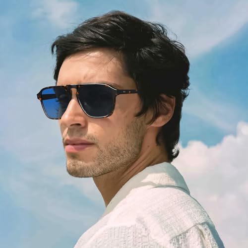 Image of STGATN Polarized Square Sunglasses for Men UV Protection Shades Classic Driving Glasses ST3475