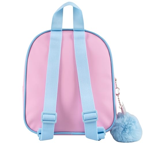 Disney Stitch Mini Backpack | Girls Mini Backpack With Stitch Keychain | Small Rucksack For Girls | One Size Pink - image 9