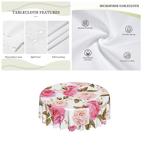 Nappe ronde 150 cm en polyester de qualité supérieure pour table de salle à manger