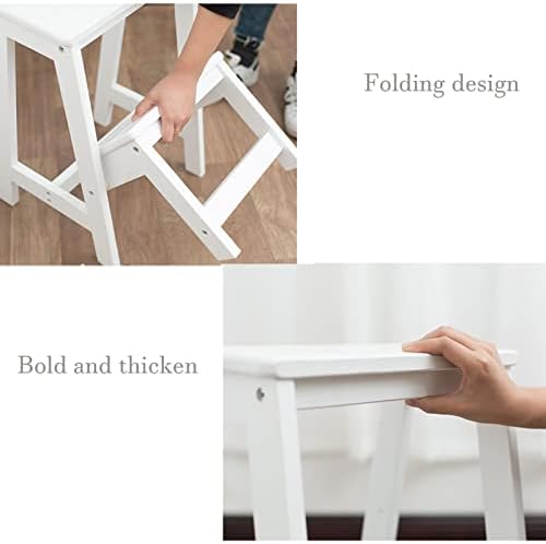 Folding Step Stool, Lightweight and Foldable 2 Step Ladder for Home, Kitchen, Loft, and Camping