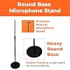 Gearlux Round Base Microphone Stand with Adjustable Height up to 59 Inches