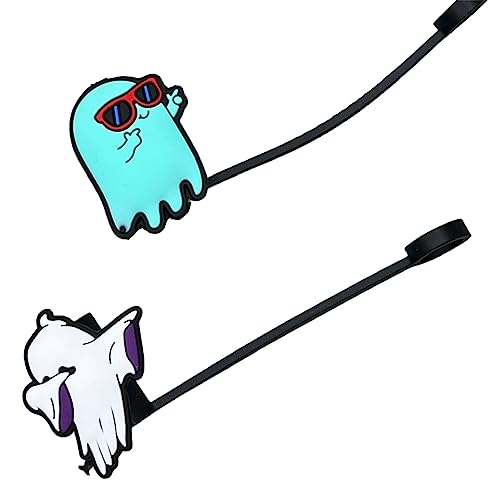 STRAW TOPPER GHOST REUSABLE (COOL GHOST)