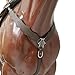 Western Headstall and Breast Collar Tack Set for Horses, Smart Plain Dark Brown Genuine Argentina Cow Leather, Handmade Classic Tack Set