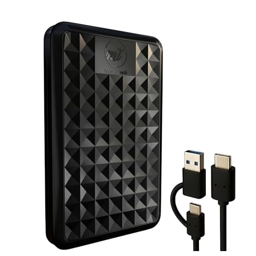 ModusTech 500GB Hard Disk Esterno - Portatile USB 3.0/Type-C ad Alta Velocità – Compatibile con Windows Mac Laptop PC Desktop PS4/5 Xbox (NERO)