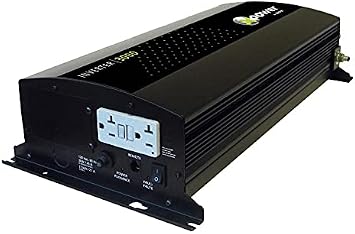 New Genuine OEM Xantrex 813-5000-UL XPower 5000 12V High Power Inverter 4000W Max Cont. Power 10000W Peak Surge Capacity Double 3-Prong AC GFCI & DC Socket Four GFCI AC Receptacles 20-Amp Breaker Each
