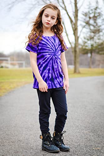 Boys Tie Dye Shirt Size 4-14 Hippies Senior Rainbow Tees T Shirts for Kids3