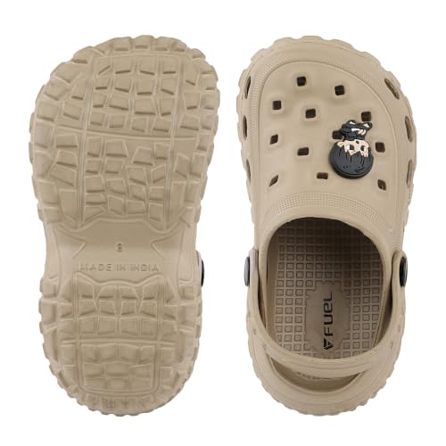 Image of FUEL Poddle Comfortable Indoor & Outdoor Casual Garden Clogs, Soft Cushioned Footbed and Lightweight EVA Slip-On Kids Clogs for Boys & Girls