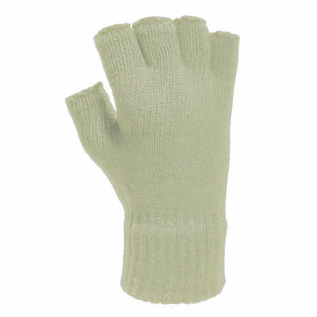 Fairy Trendz Unisex Stone Black Thermal Fingerless Gloves Warm Half Finger Gloves Winter Fingerless Gloves ( One Size)