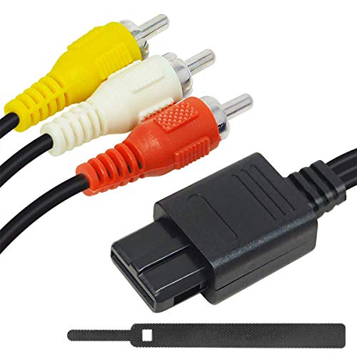 6amLifestyle 5.9FT AV Charging Cable Composite Replacement Wire Cords Compatible for Nintendo N64/ S - //coolthings.us