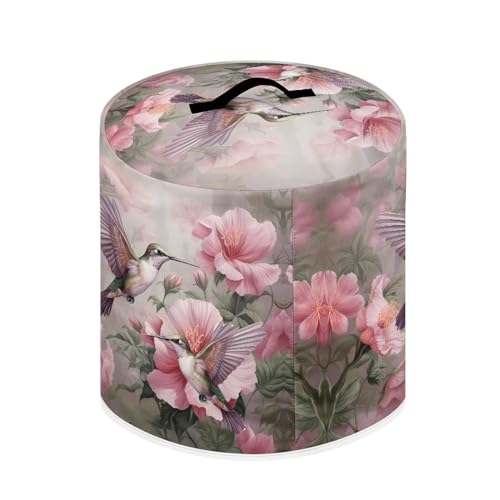 Image of Flying Hummingbird Pressure Cooker Cover Delicate Crock Pot Cover with Handle Portable Starter Kitchen Accessory Fits Most Air Fryers Gift for Female Elders