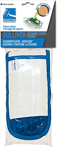 La Briantina Testina Ricambio Scopa in Cotone, Lavapavimenti e Catturapolvere, Larghezza 80 cm