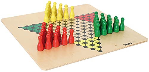 Bartl 107351 Brettspiel Halma groß aus Holz XXL Format 50cm x 50cm