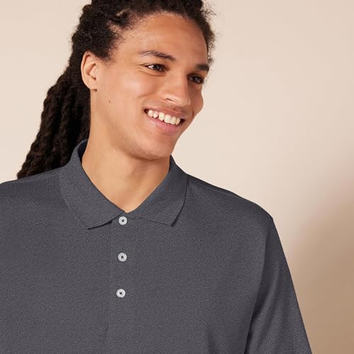 Amazon Essentials Men's Golf Polo Shirt, Moisture-Wicking Quick Dry, Short Sleeve, Dark Grey Heather, XX-Large image 7