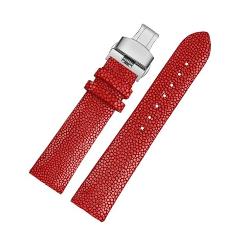 Bracelet en peau de poisson perlé 20 mm 22 mm pour montre homme femme